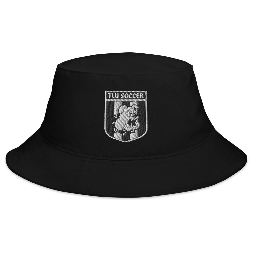 Bucket Hat (White Crest), Color: Black