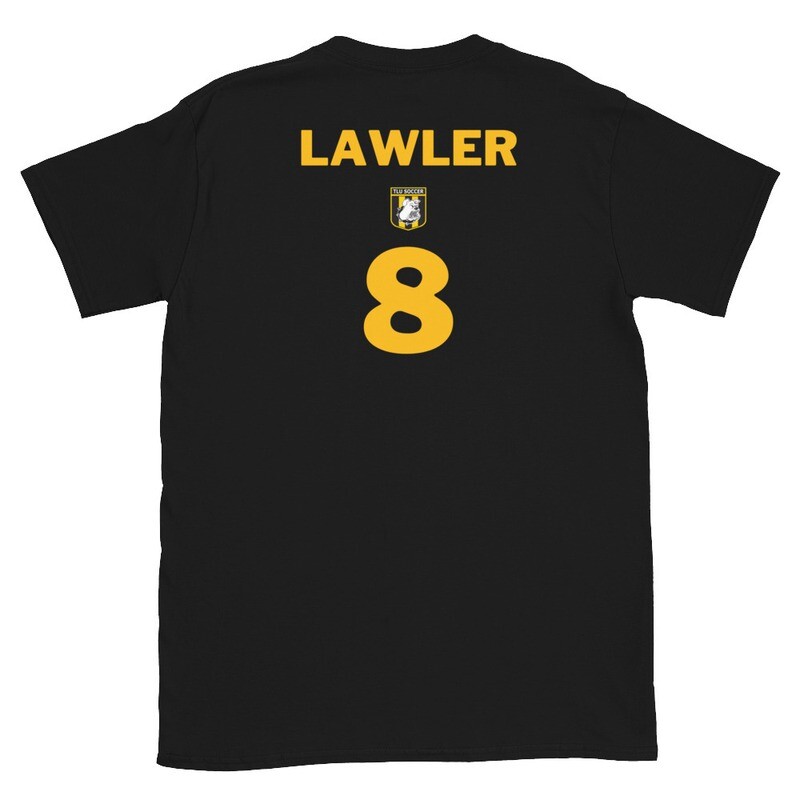 Number 8 Lawler Short-Sleeve Unisex T-Shirt, Color: Black, Size: S