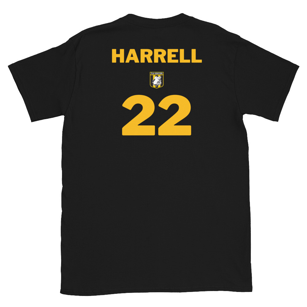 Number 22 Harrell Short-Sleeve Unisex T-Shirt, Color: Black, Size: S
