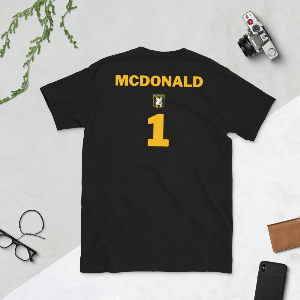 Number 1 McDonald Short-Sleeve Unisex T-Shirt, Color: Black, Size: S