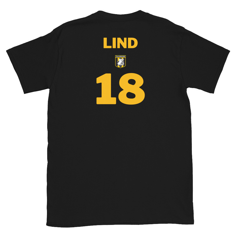 Number 18 Lind Short-Sleeve Unisex T-Shirt, Color: Black, Size: S