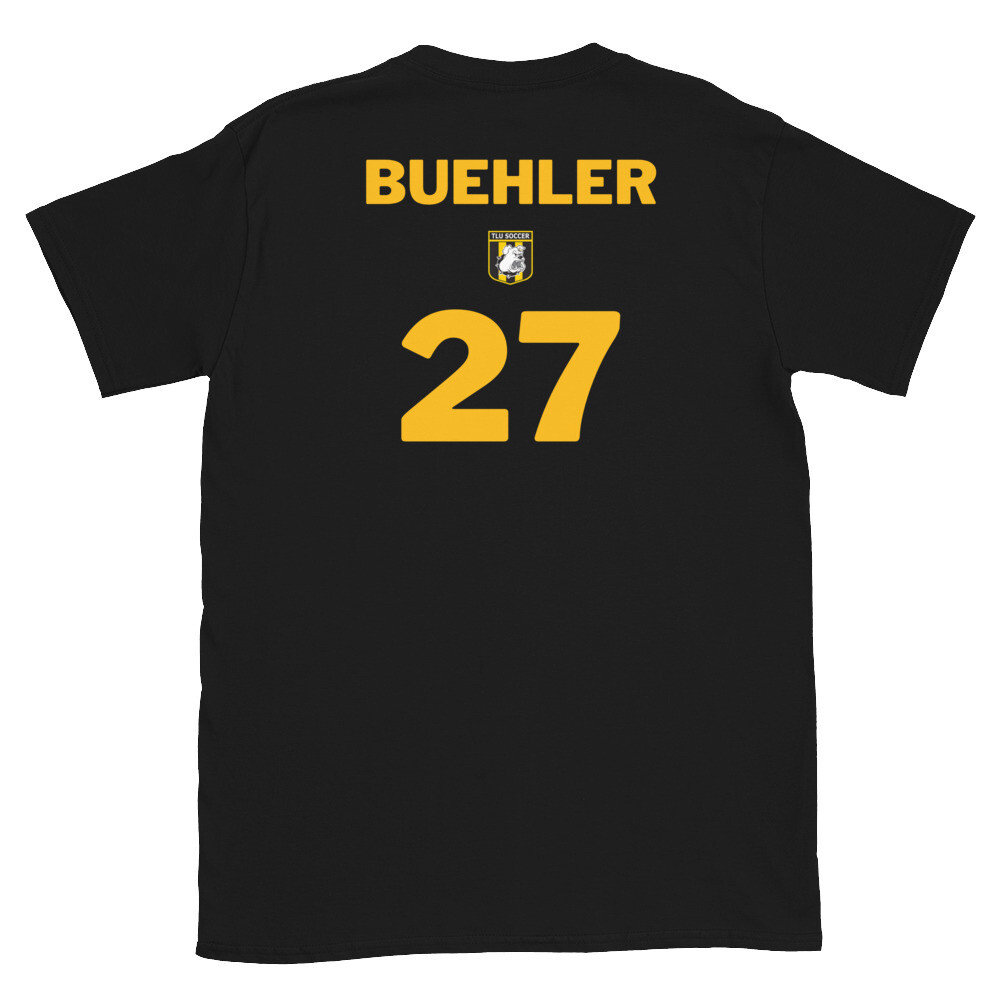 Number 27 Buehler Short-Sleeve Unisex T-Shirt, Color: Black, Size: S
