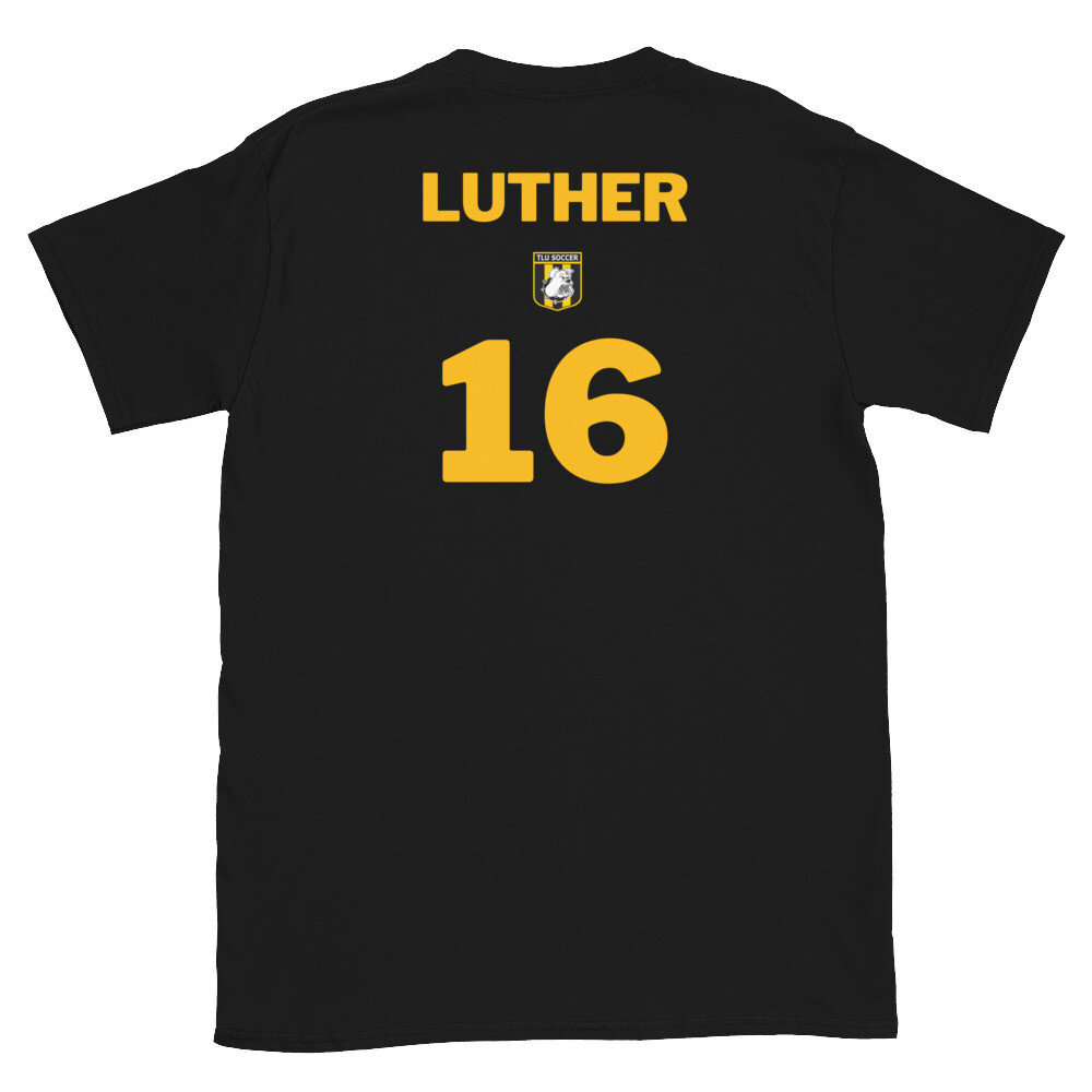Number 16 Luther Short-Sleeve Unisex T-Shirt, Color: Black, Size: S