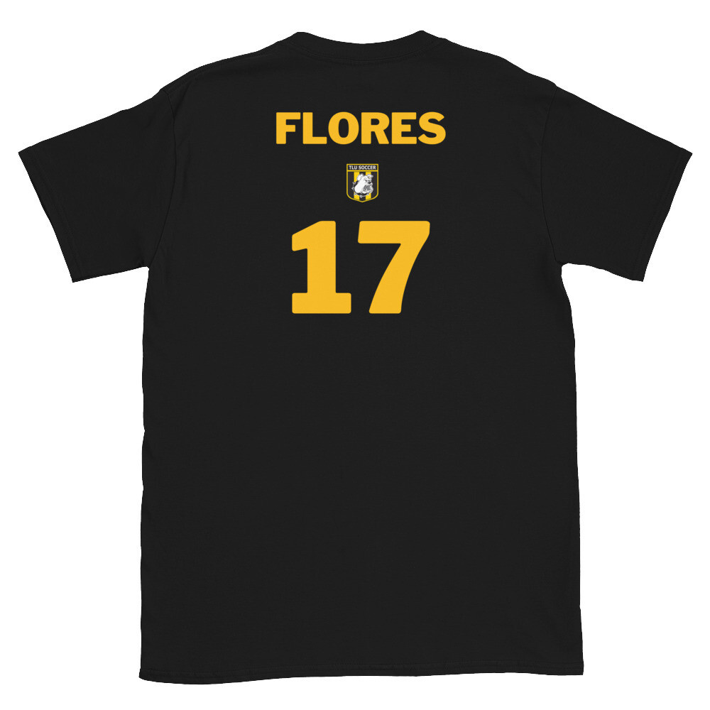 Number 17 Flores Short-Sleeve Unisex T-Shirt, Color: Black, Size: S