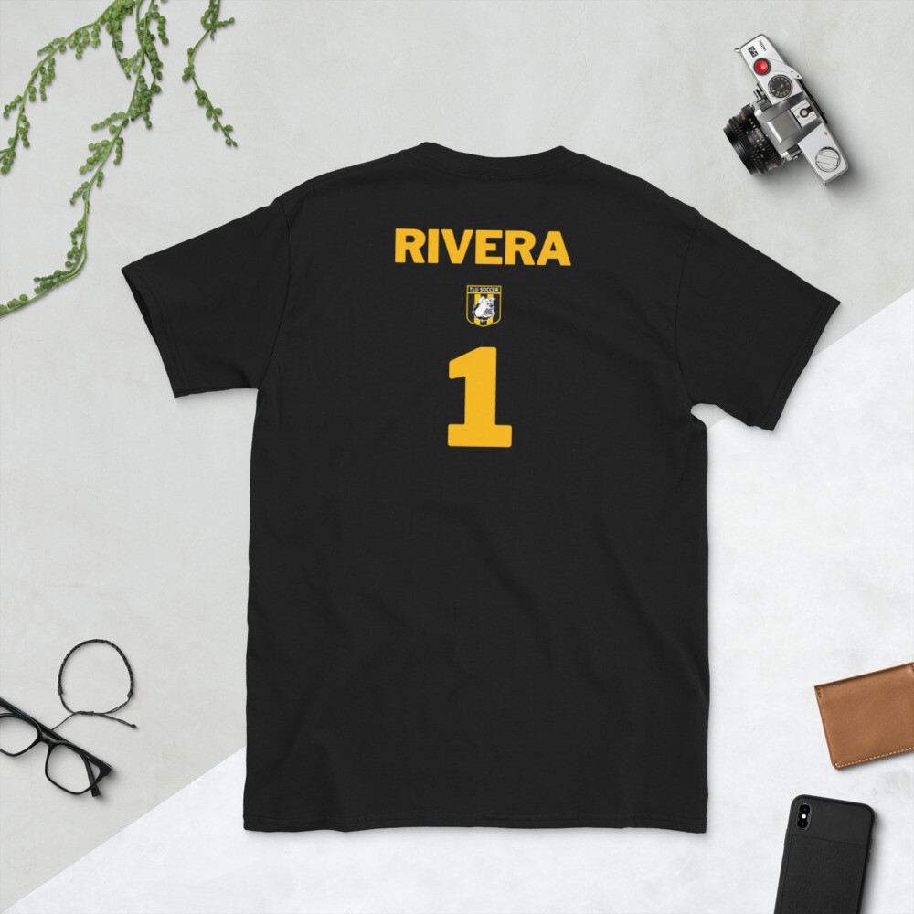 Number 1 Rivera Short-Sleeve Unisex T-Shirt, Color: Black, Size: S