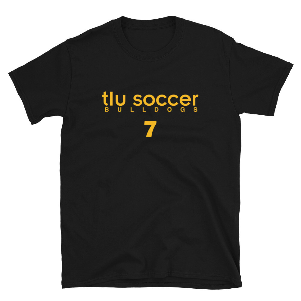 TLU MSOC Number 7 Short-Sleeve Unisex T-Shirt, Color: Black, Size: S