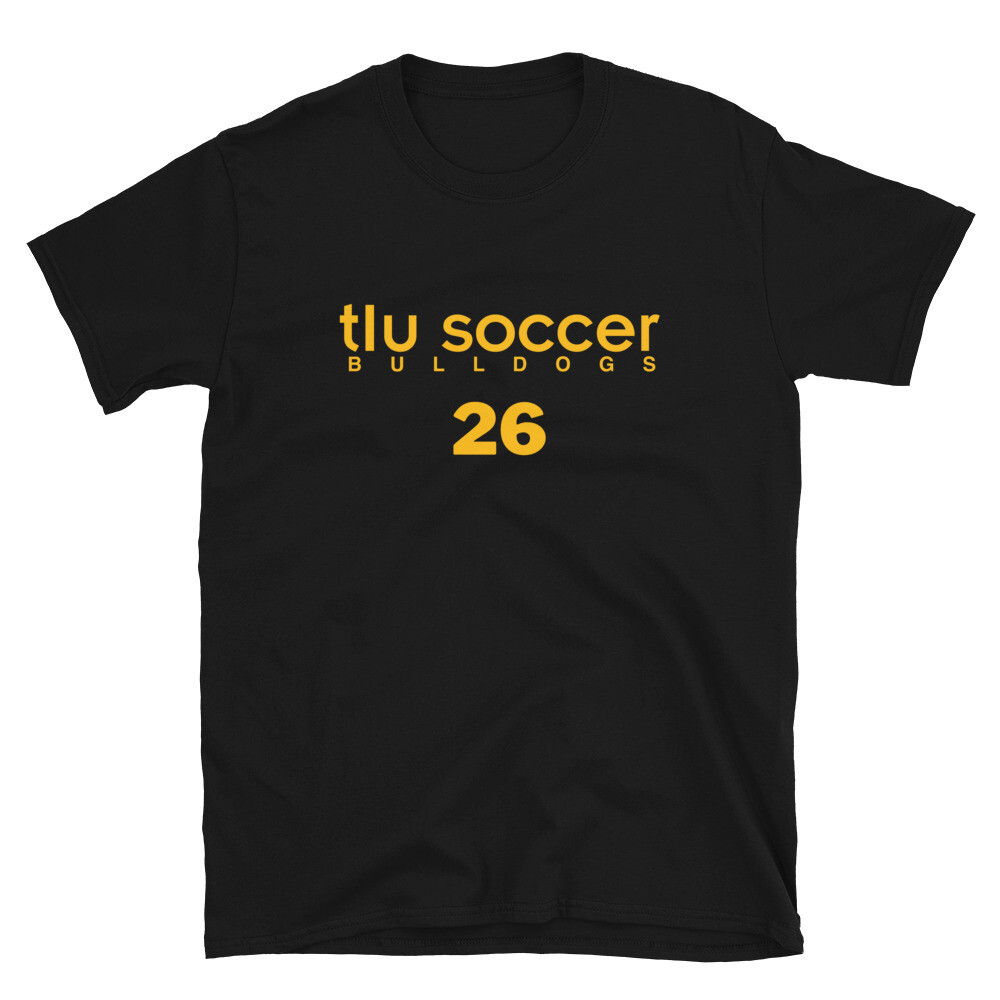 TLU MSOC Number 26 Short-Sleeve Unisex T-Shirt, Color: Black, Size: S