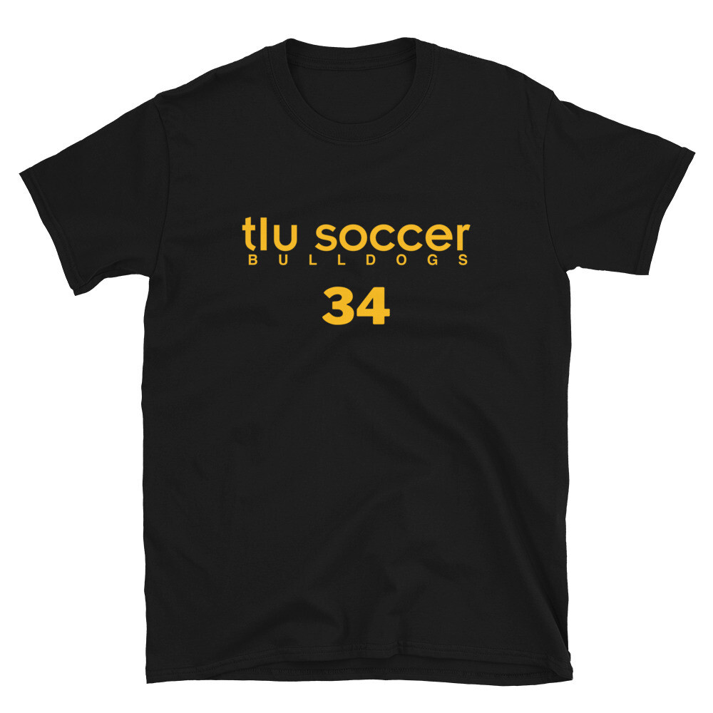 TLU MSOC Number 34 Short-Sleeve Unisex T-Shirt, Color: Black, Size: S