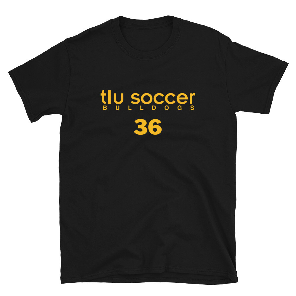 TLU MSOC Number 36 Short-Sleeve Unisex T-Shirt, Color: Black, Size: S