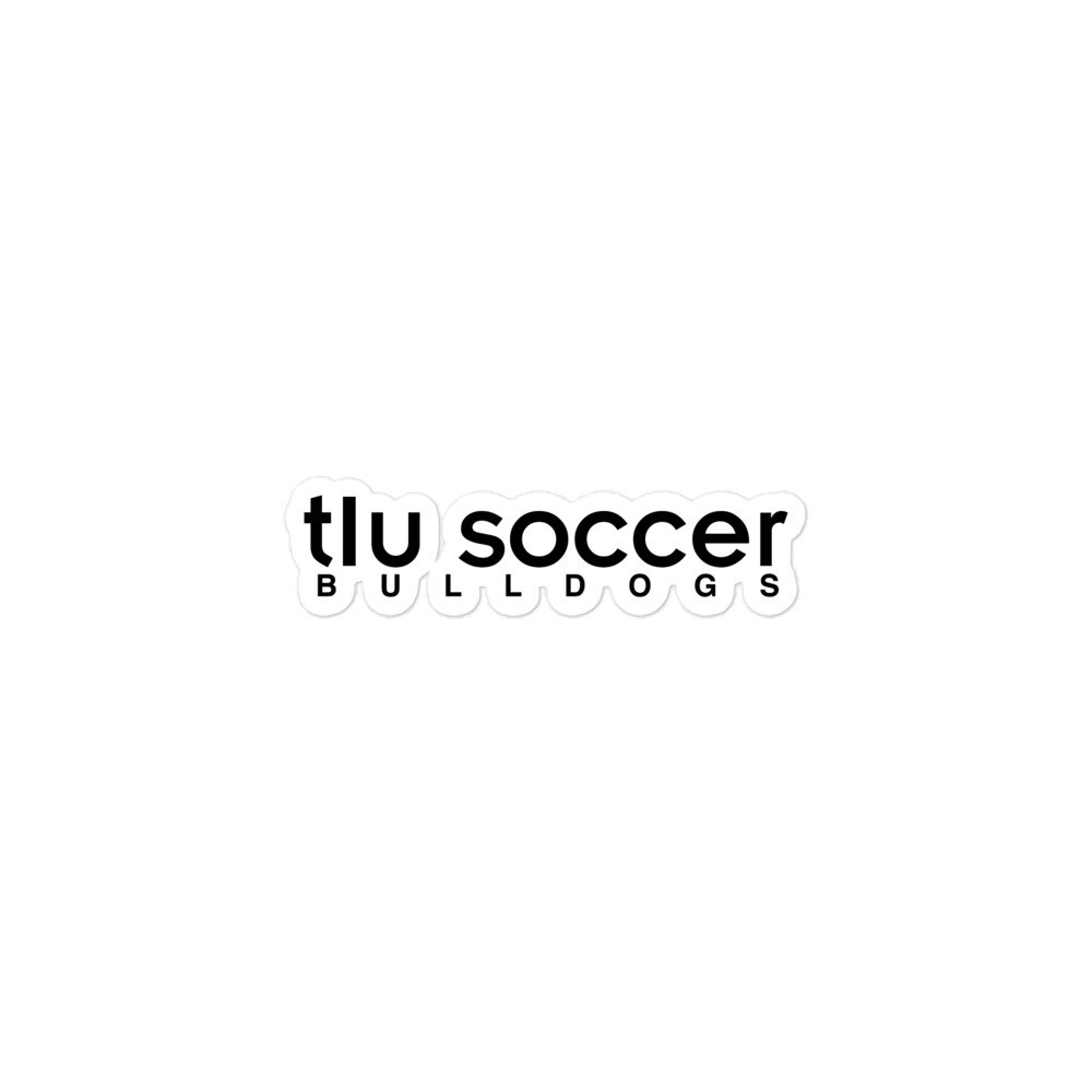 TLU Soccer Black | Kiss-Cut Stickers