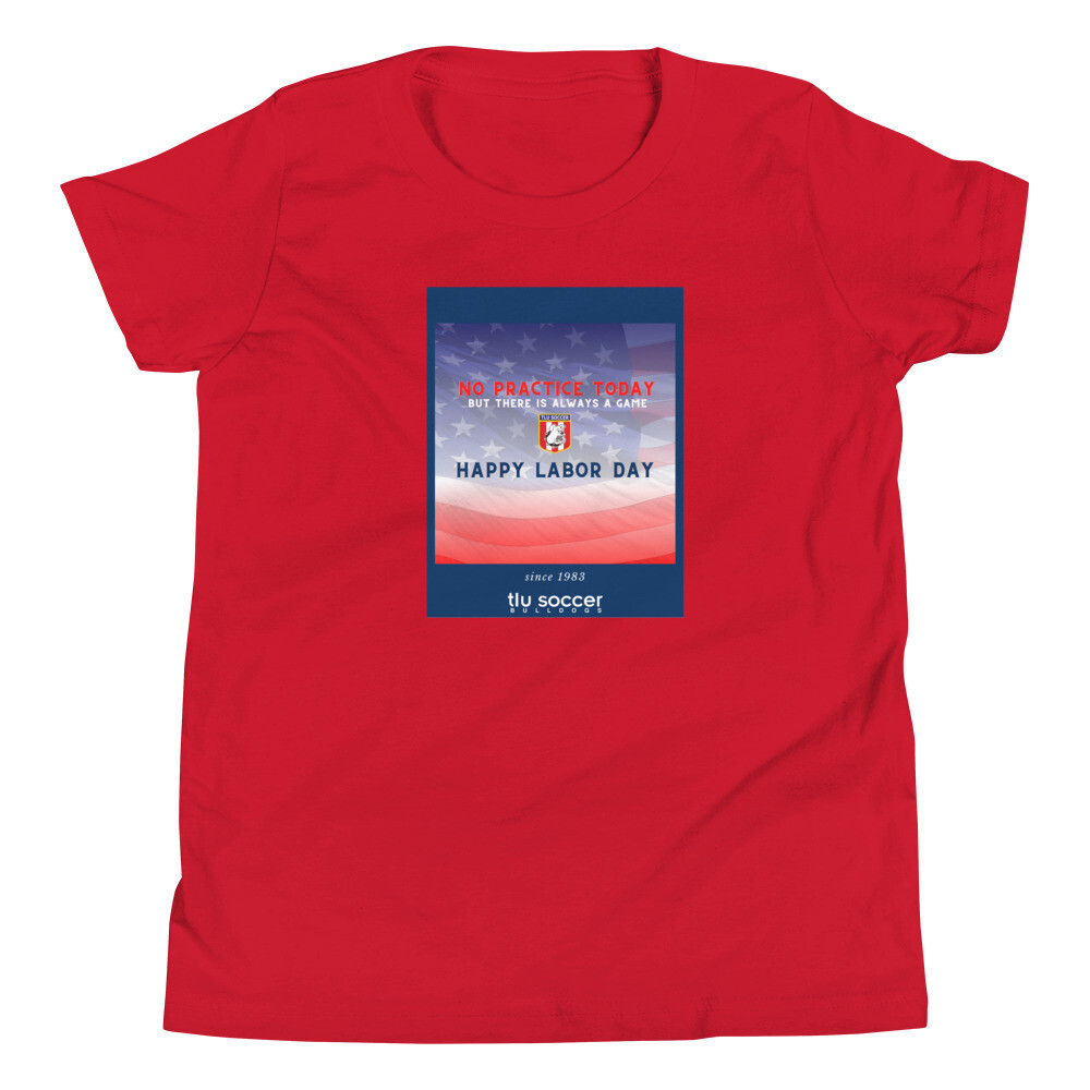 Labor Day | Limited Edition | Youth | Bella+Canvas, Color: Red, Size: S