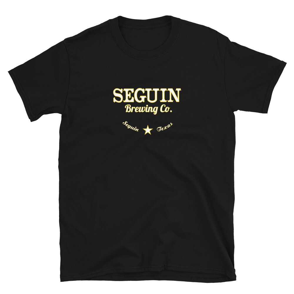 Seguin Brewing Co. Short-Sleeve Unisex T-Shirt, Color: Black, Size: S