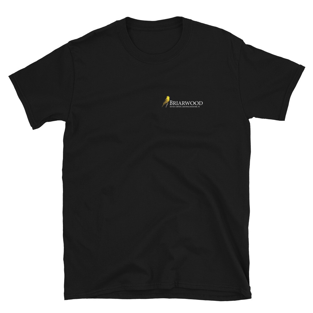 Briarwood Detox Light Logo Short-Sleeve Unisex T-Shirt, Color: Black, Size: S