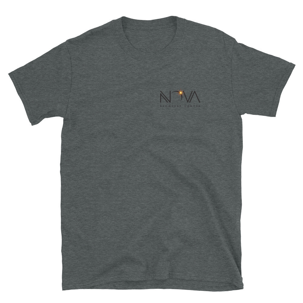 Nova Recovery Center Short-Sleeve Unisex T-Shirt, Color: Dark Heather, Size: S