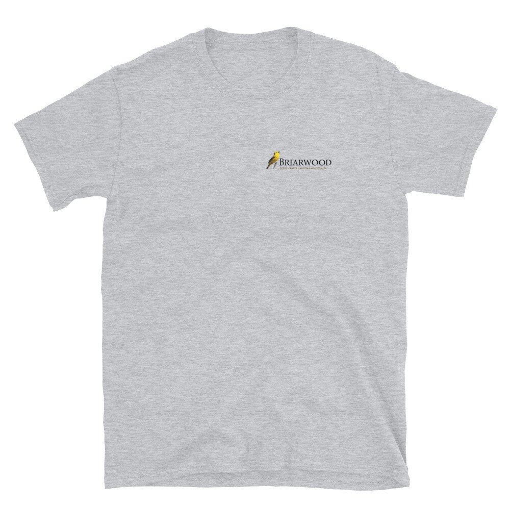Briarwood Detox Dark Logo Short-Sleeve Unisex T-Shirt, Color: Sport Grey, Size: S