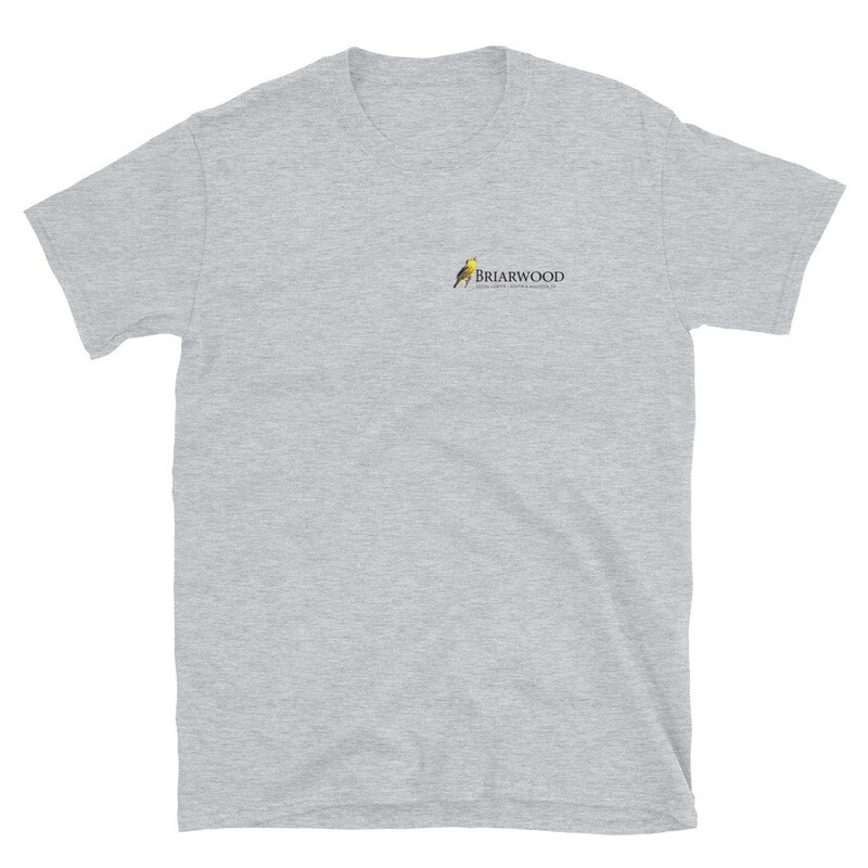 Briarwood Detox Dark Logo Short-Sleeve Unisex T-Shirt, Color: Sport Grey, Size: S