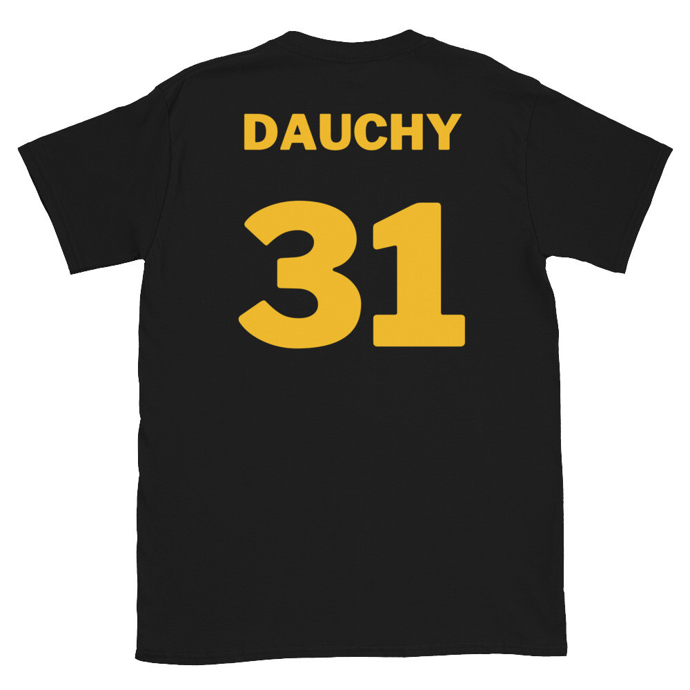 TLU WBB Number 31 Dauchy Short-Sleeve Unisex T-Shirt, Color: Black, Size: S