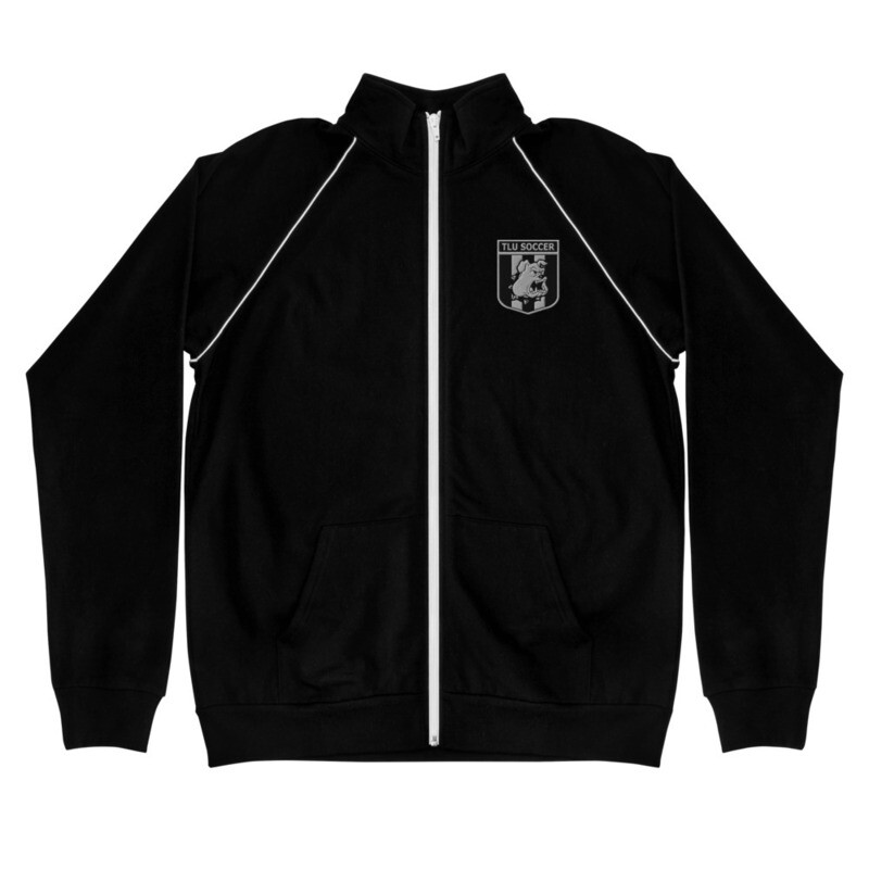 TLU Soccer Crest B/W Piped Fleece Jacket