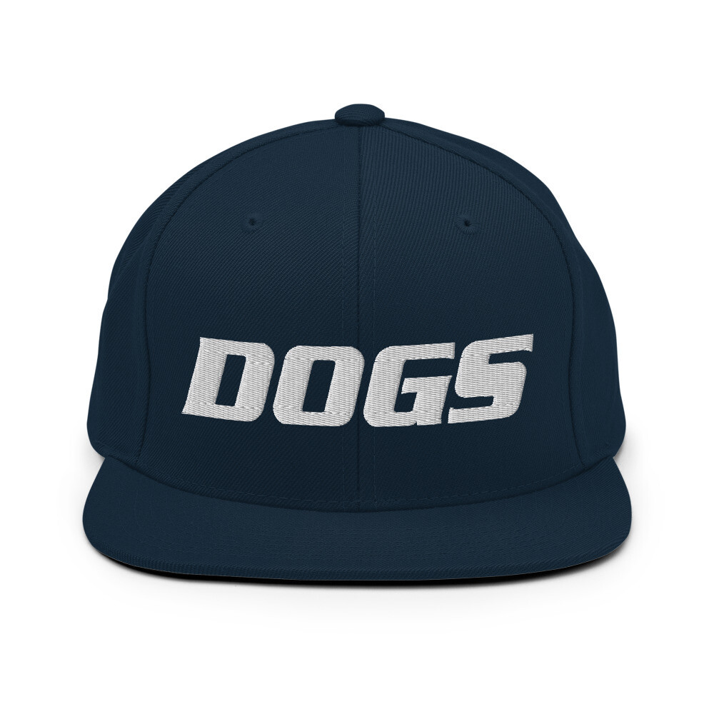 TLU Softball DOGS White Snapback Hat