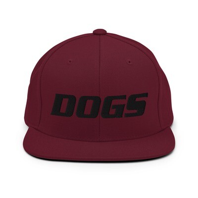 TLU Softball DOGS Black Snapback Hat