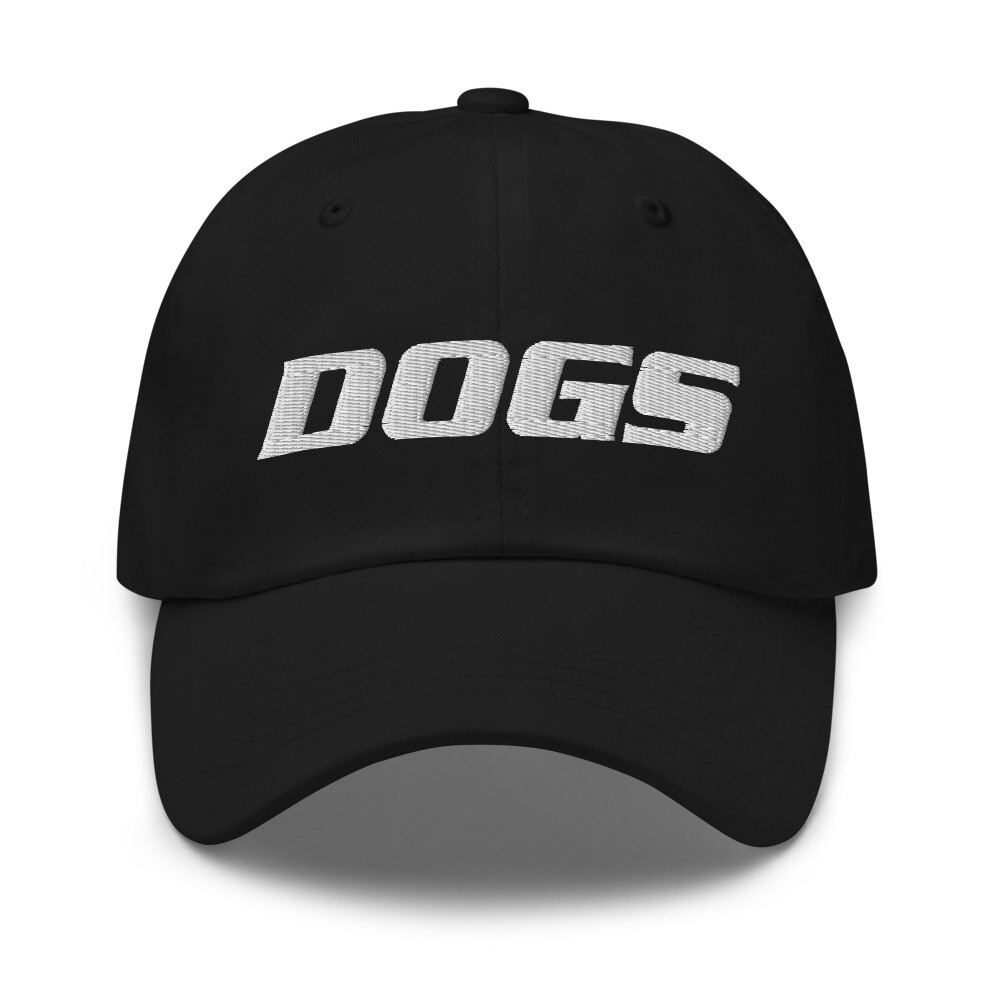 TLU Softball DOGS White Dad hat, Color: Black