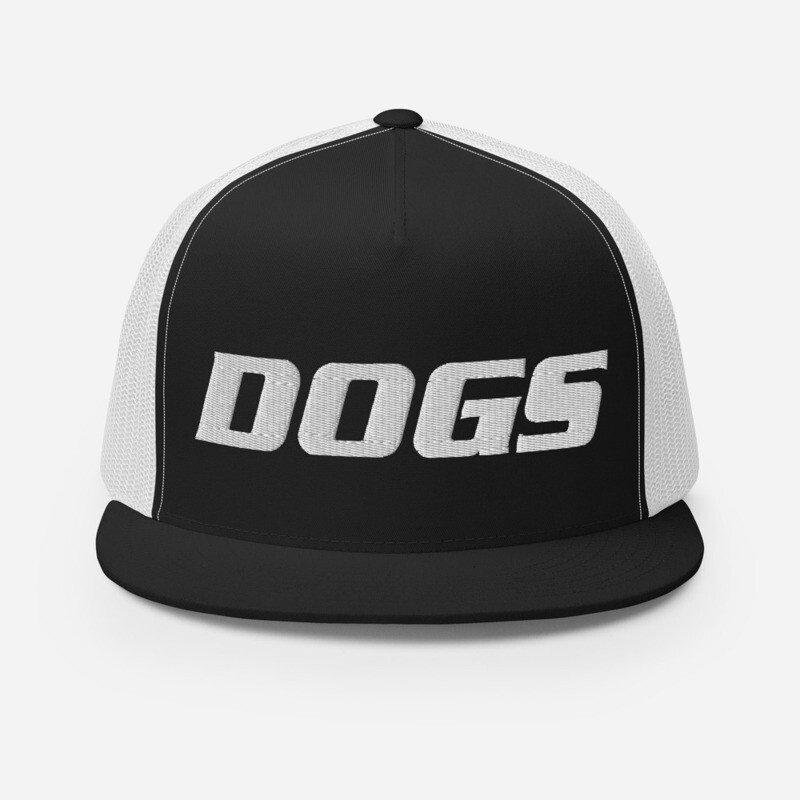 TLU Softball DOGS White Trucker Cap