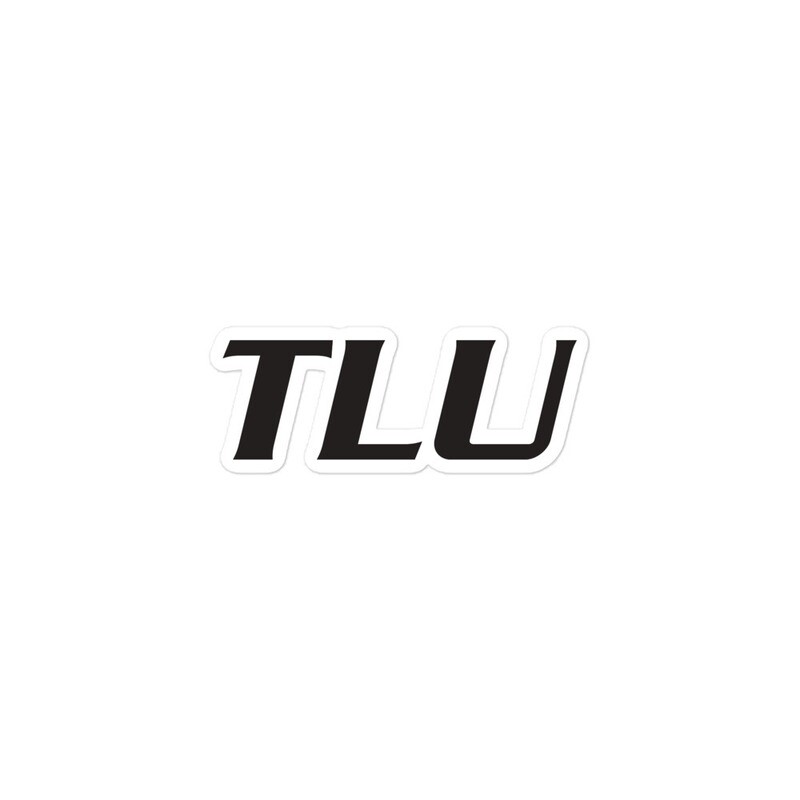 TLU Softball Black Bubble-free stickers