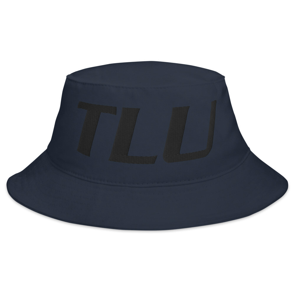 TLU Softball Black Bucket Hat (Large Logo), Color: Navy