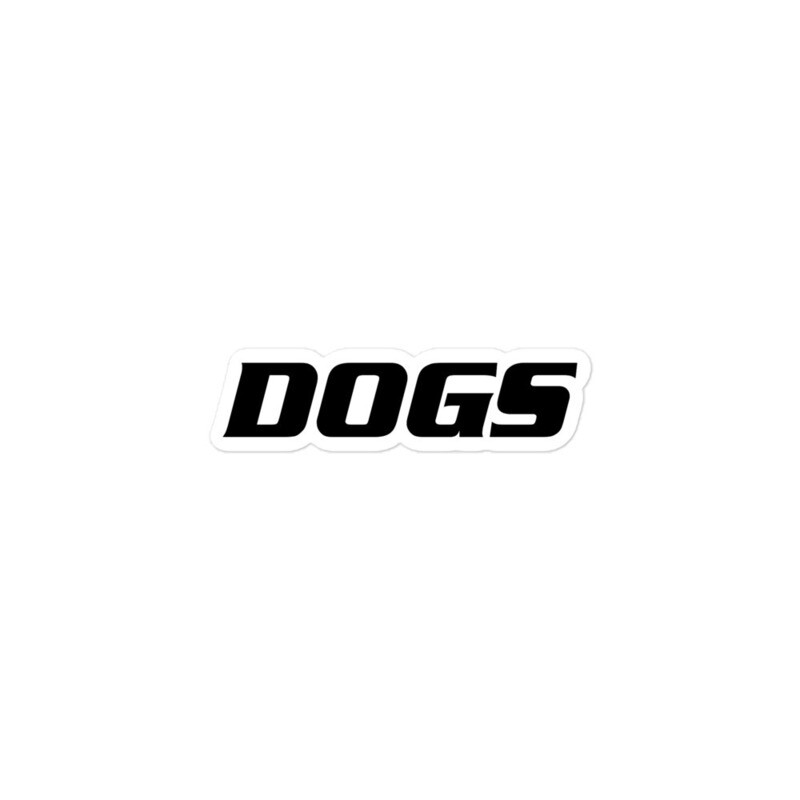 TLU Softball DOGS Black Bubble-free stickers