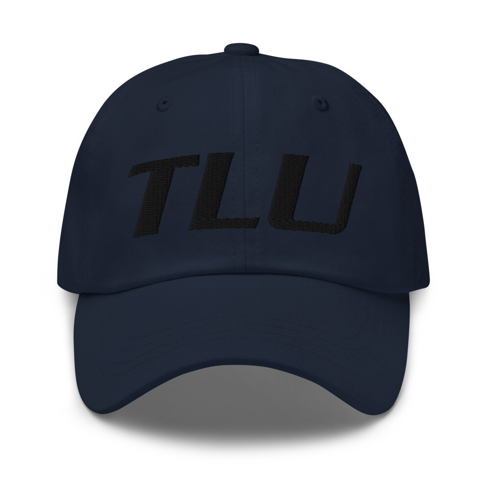 TLU Softball Black Dad hat (Large Logo)