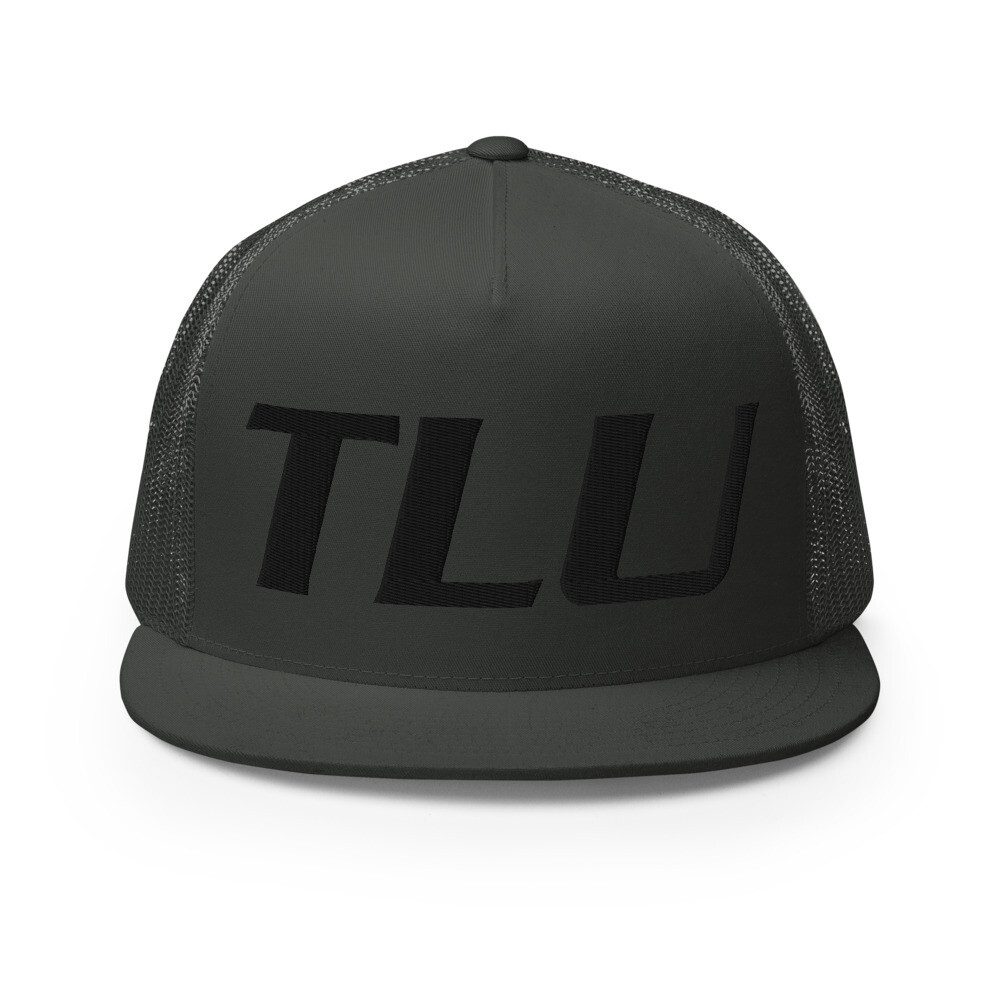 TLU Softball Black Trucker Cap (Large Logo)