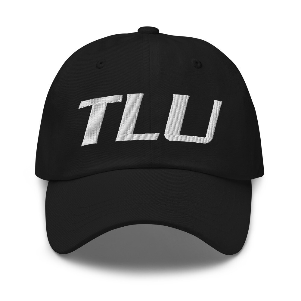 TLU Softball White Dad hat (Large Logo)