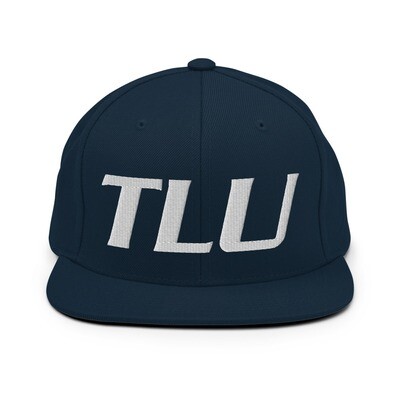 TLU Softball White Snapback Hat (Large Logo)