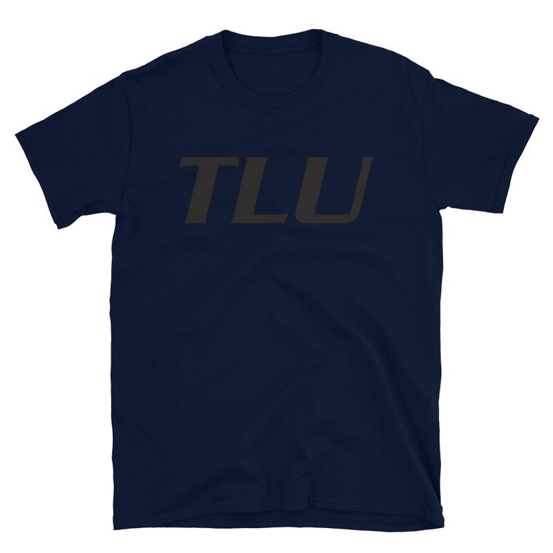 TLU Softball Black Short-Sleeve Unisex T-Shirt, Color: Navy, Size: S