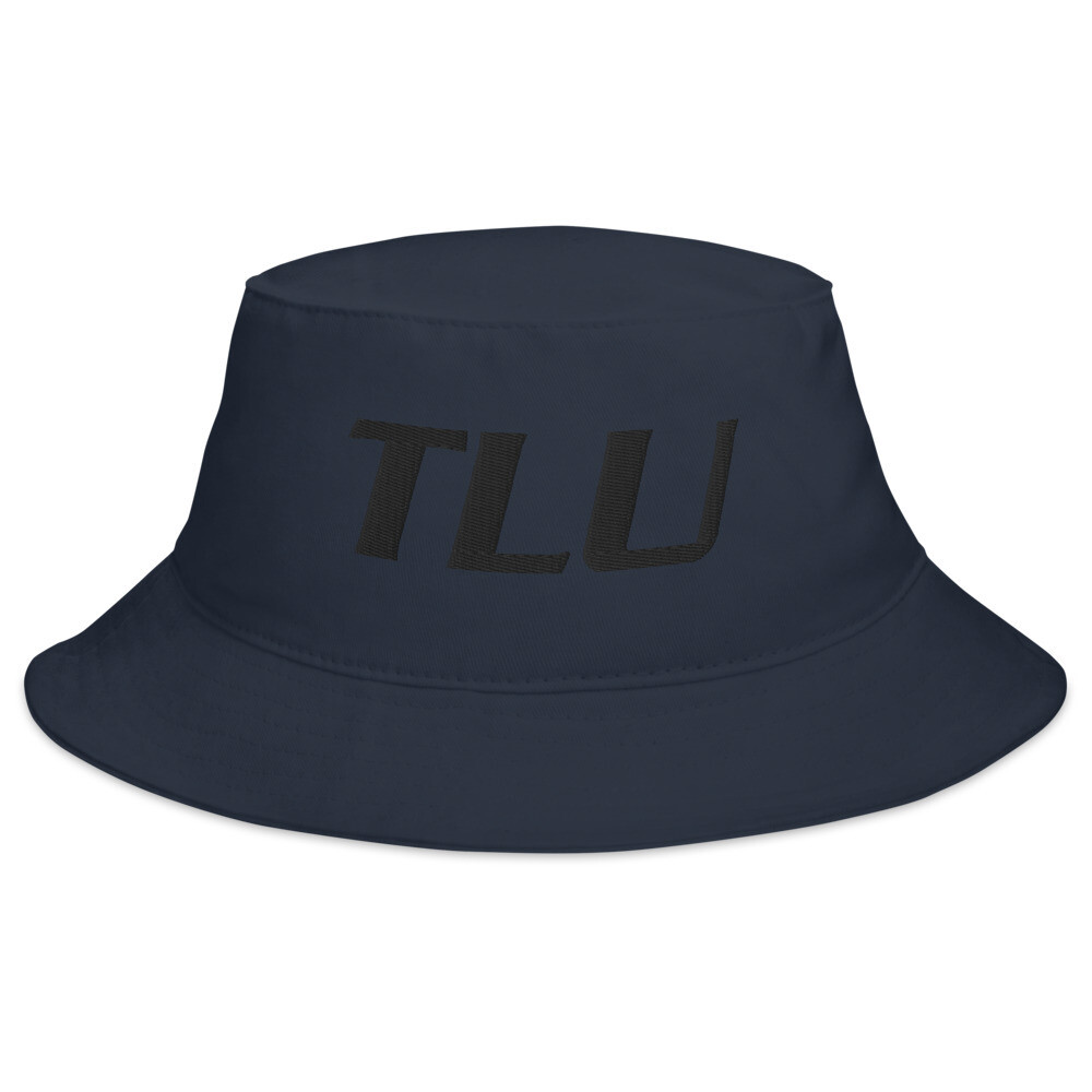 TLU Softball Black Bucket Hat (Small Logo), Color: Navy