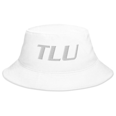 TLU Softball White Bucket Hat (Small Logo)