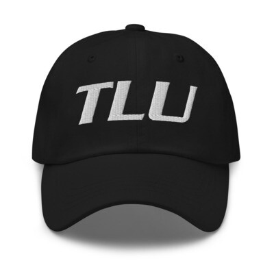 TLU Softball White Dad hat (Small Logo)