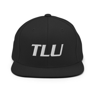 TLU Softball White Snapback Hat (Small Logo)