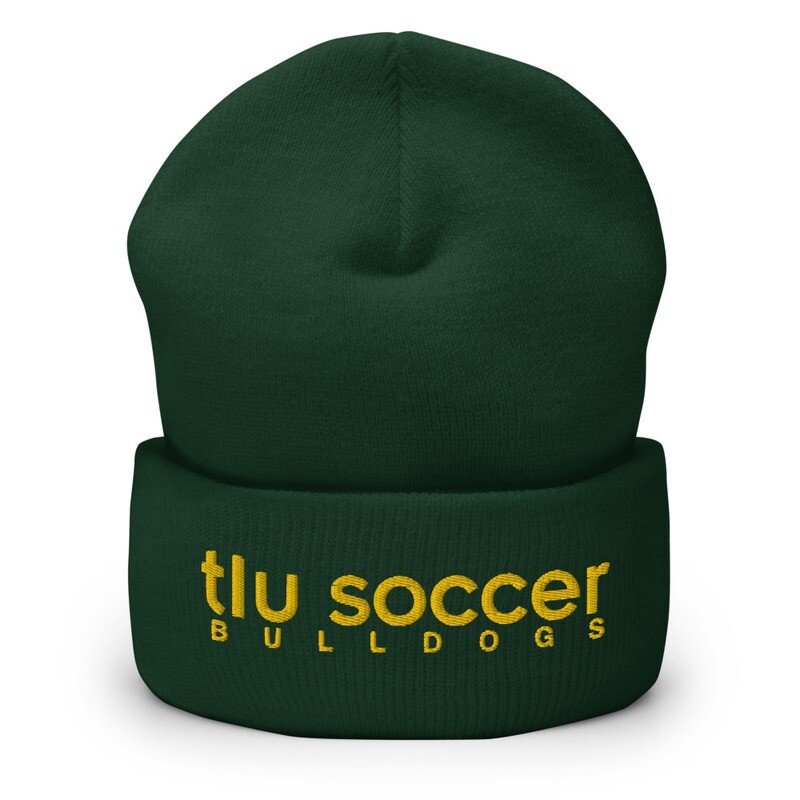 TLU Soccer Gold Beanie