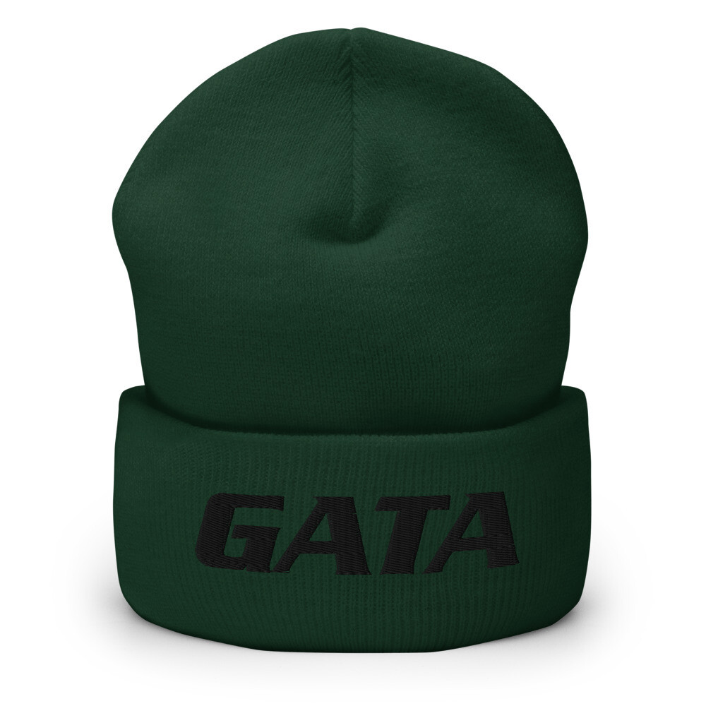 TLU Softball GATA Black Beanie , Color: Spruce