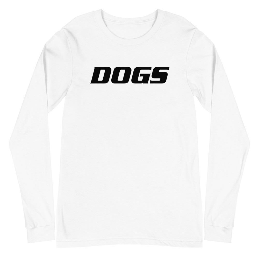 TLU Softball DOGS Black Unisex Long Sleeve Tee