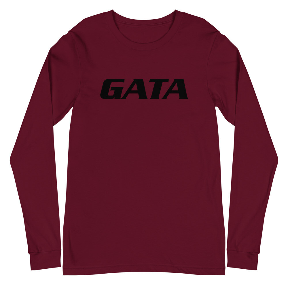 TLU Softball GATA Black Unisex Long Sleeve Tee, Color: Maroon, Size: XS