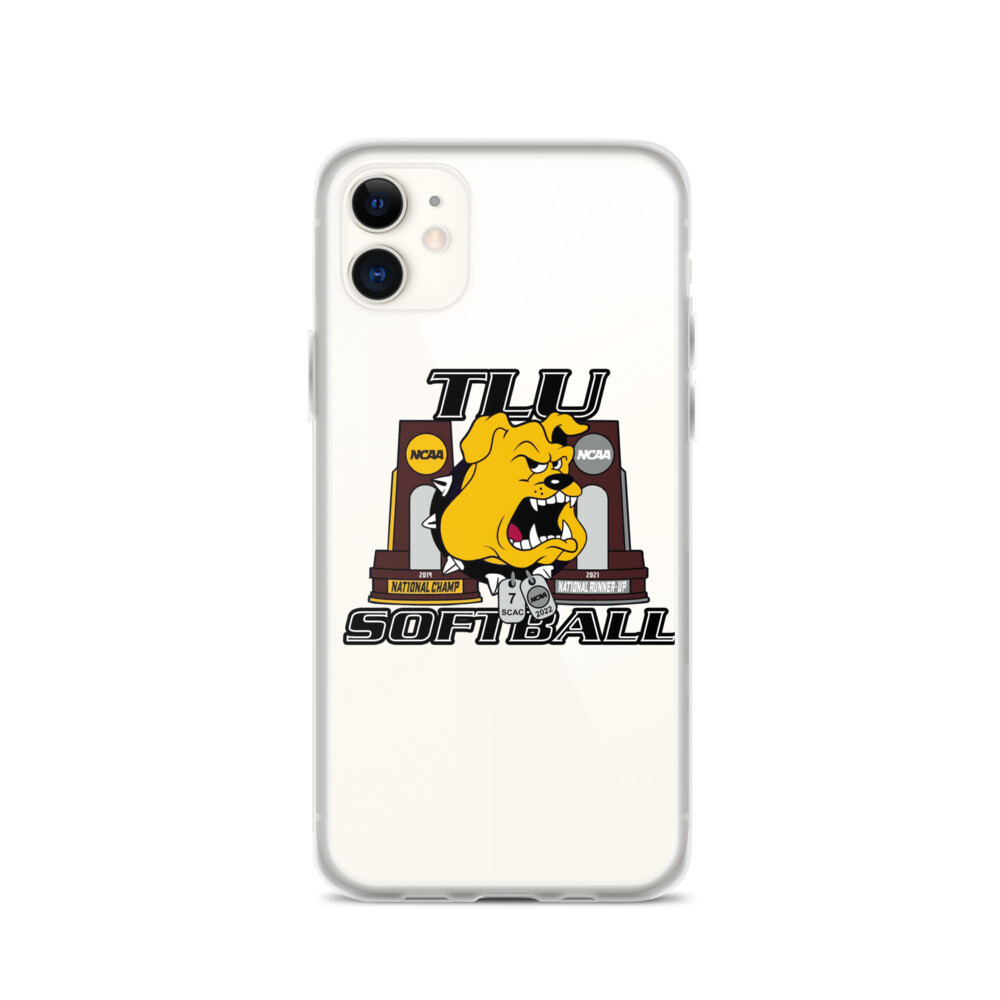 TLU Softball 2019 &amp; 2021 Trophies iPhone Case, Size: iPhone 11