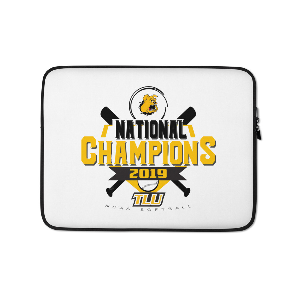 TLU Softball 2019 Championship Laptop Sleeve, Size: 13 in