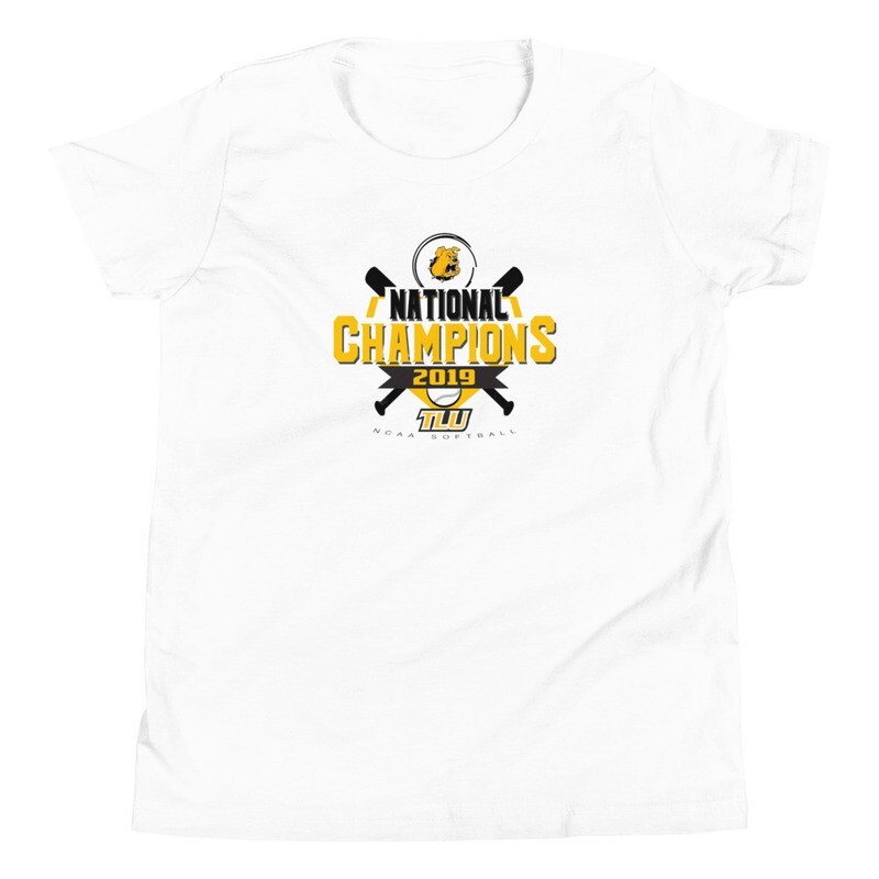 TLU Softball 2019 Championship Youth Short Sleeve T-Shirt
