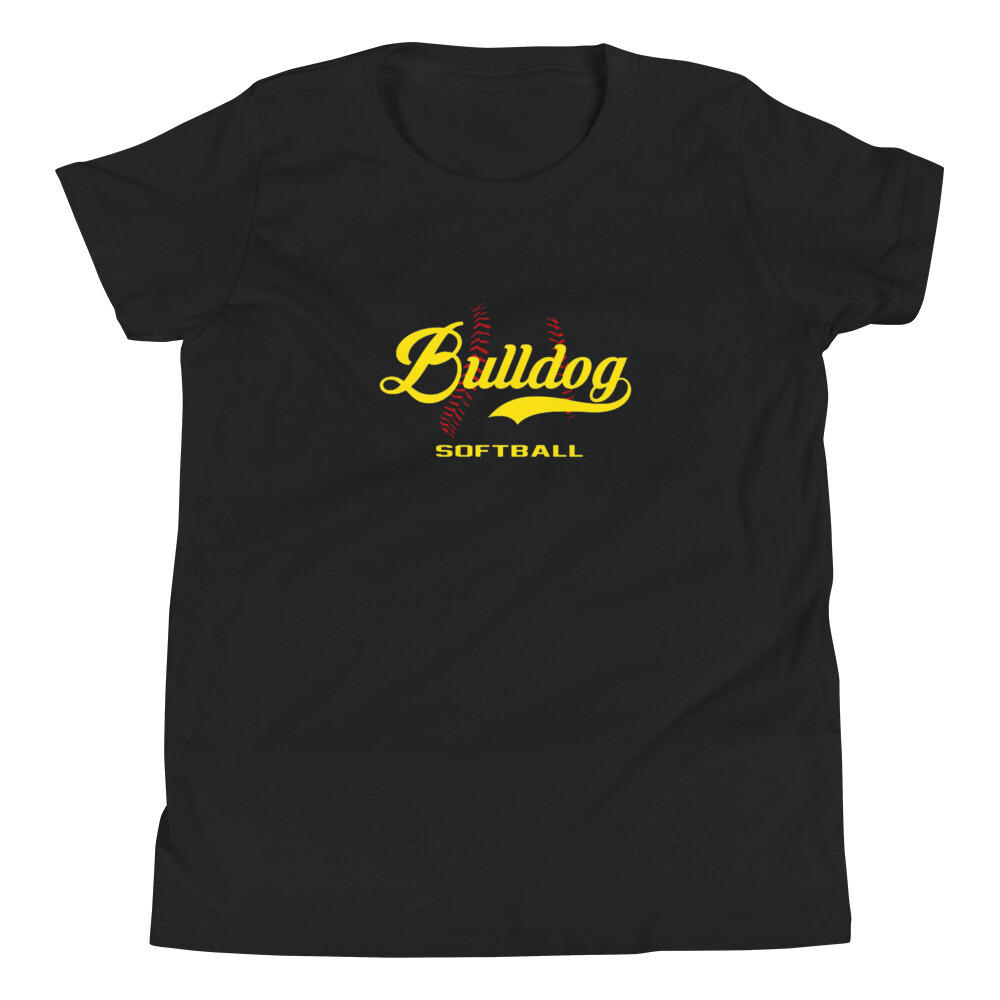 TLU Softball Seams Youth Short Sleeve T-Shirt, Color: Black, Size: S