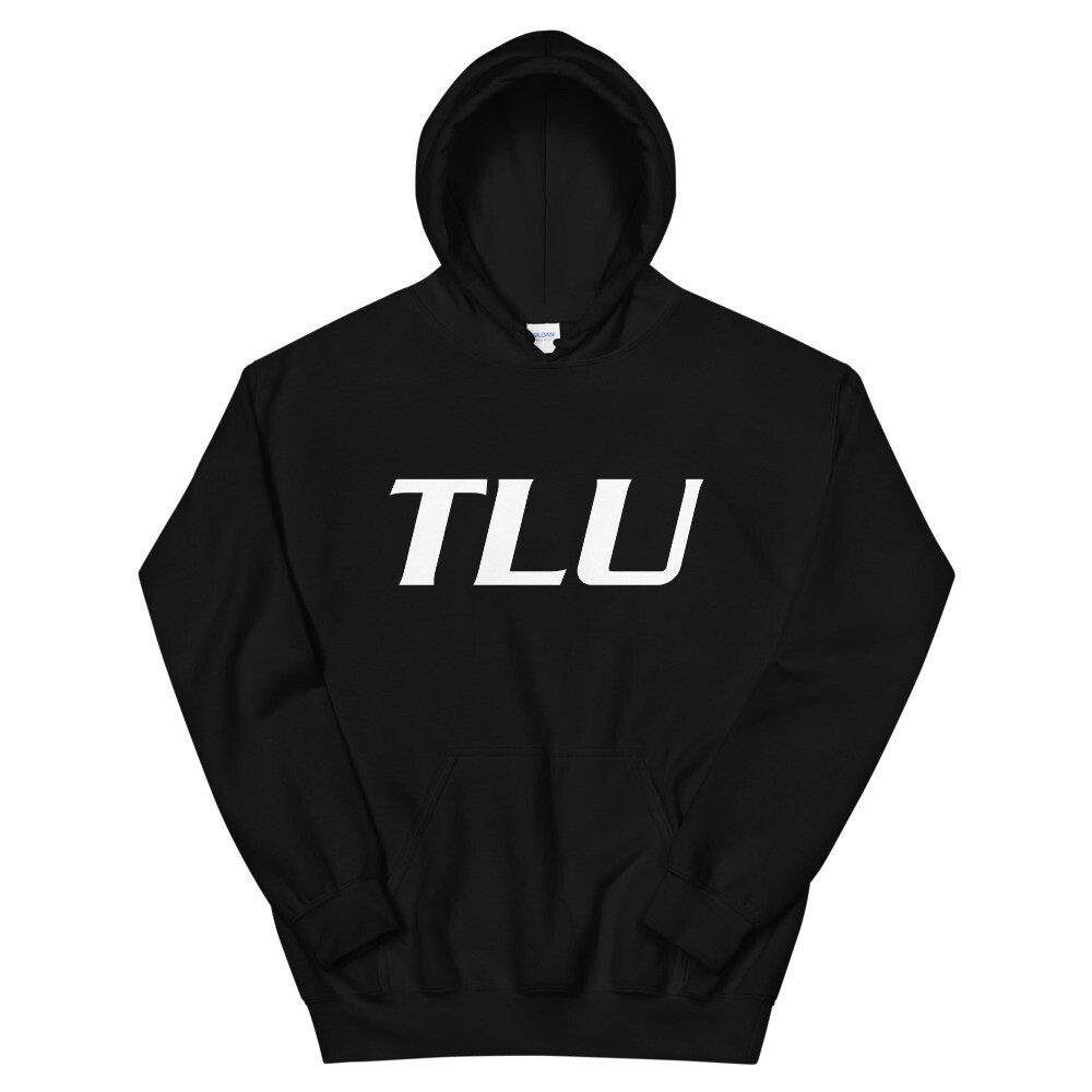 TLU Softball White Hoodie, Color: Black, Size: S