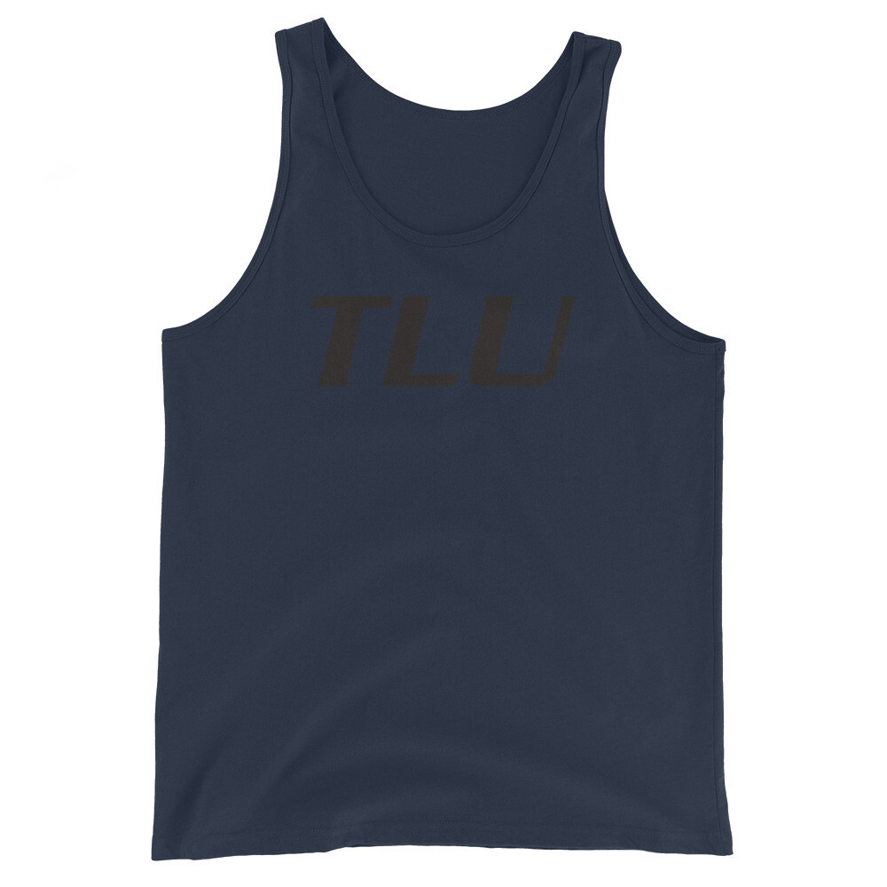 TLU Softball Black Unisex Tank Top, Color: Navy, Size: XS
