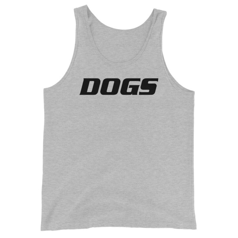 TLU Softball DOGS Black Unisex Tank Top
