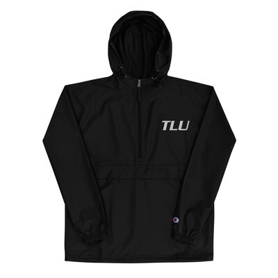 TLU Softball White Embroidered Champion Packable Jacket